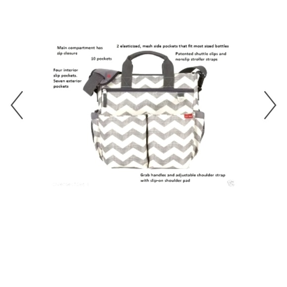 SKIP HOP FASHION DIAPER BAG. ONLY USED OT WHEN WE WENT TO CHURCH~ a few times 😬 - Picture 3 of 15